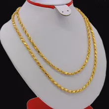 Adixyn Длина 100 см ширина 4 мм звено цепи ожерелья для мужчин и женщин золотой цвет/медь Африка Эритрея массивные цепи/Дубай/арабские изделия