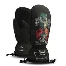 Лыжные перчатки женские и мужские перчатки для сноуборда мотоциклетные рукавицы для снегохода зимние ветрозащитные водонепроницаемые унисекс Зимние перчатки