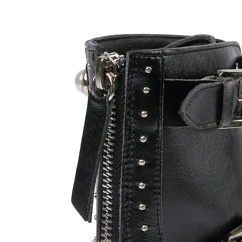 Doratasia-Lazer-Martin-Botas-Botas-de-Couro-Genu-no-Mulher-P-rola-Sapatos-Casuais-3-Fivelas (5)