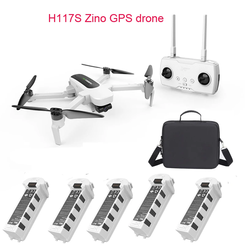 

Hubsan H117S Zino GPS 5.8G 1KM Foldable Arm FPV with 4K UHD Camera 3-Axis Gimbal RC Drone Quadcopter RTF