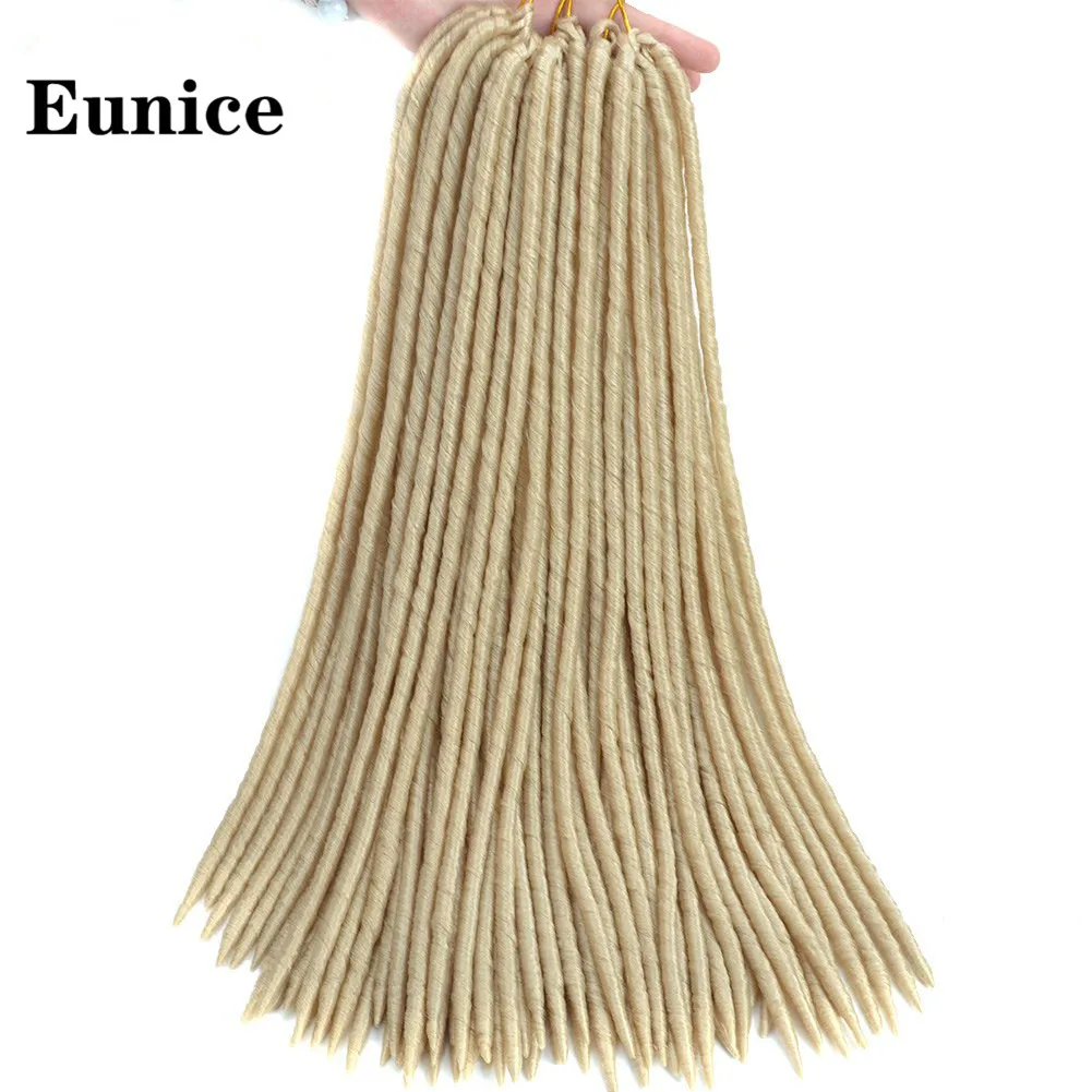 

Synthetic Pure Color Faux Locks Crochet Braids Hair 18"24strands/pack High Temperature Fiber Lock Braiding Hair Extensions