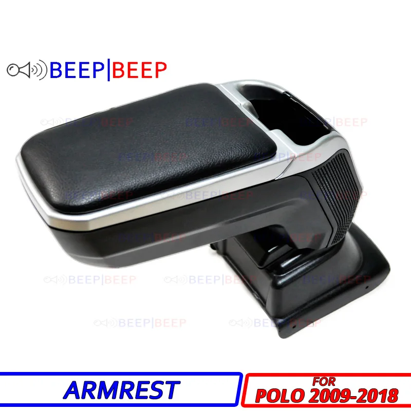 

Car armrest for Volkswagen Polo 2009-2018 MB centre console storage box arm rest rotatable car styling interior decoration