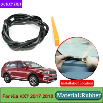 

Car-styling For Kia KX7 2017 2018 Rubber Anti-Noise Soundproof Dustproof Car Dashboard Windshield Sealing Strips Car Accessories