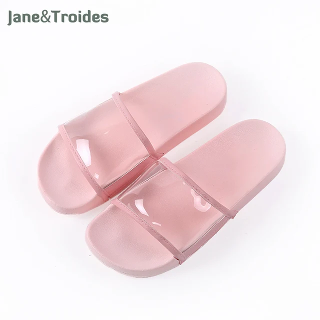 Summer Open Toe Transpa Slippers For Women Bathroom Shower Anti Summer Open Toe Transpa Slippers For Women Bathroom Shower Anti Slip Flip Flops Thicken Beach Fashion