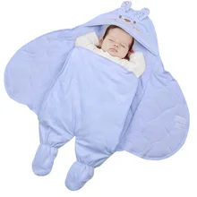 The baby was wrapped in spring and autumn winter cotton blankets and thickening of newborn baby sleeping bag split