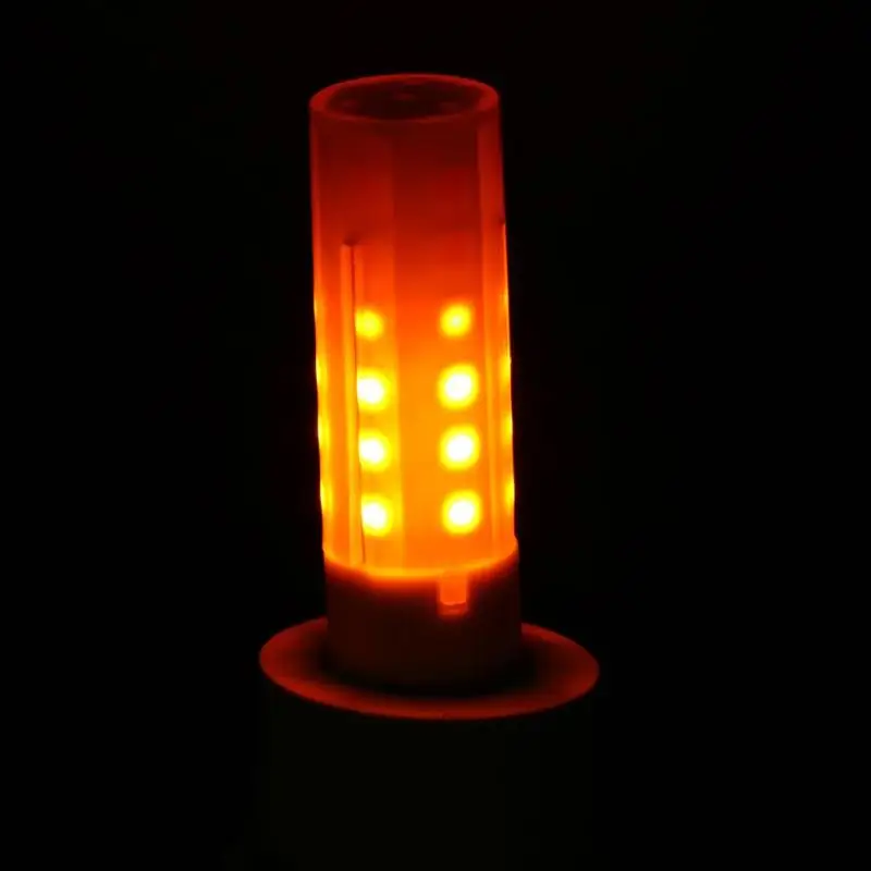G4 SMD2835 36 Светодиодная лампа с эффектом пламени 12 24 В постоянного тока винтажная