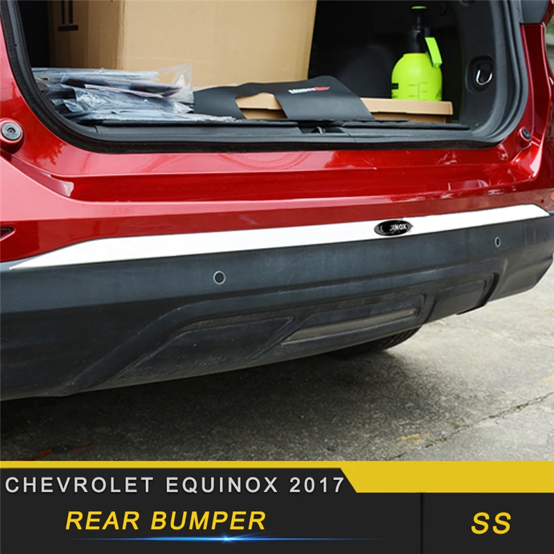 

For Chevrolet Equinox 2017 Car Styling Rear Bumper Fender Protector Cover Trim Frame Sticker Exterior Accessories