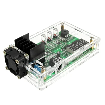

12V Multi-Function Battery Capacity Internal Resistance Tester 18650 Battery Tester With Acrylic Shell Fan Red Digital Tube