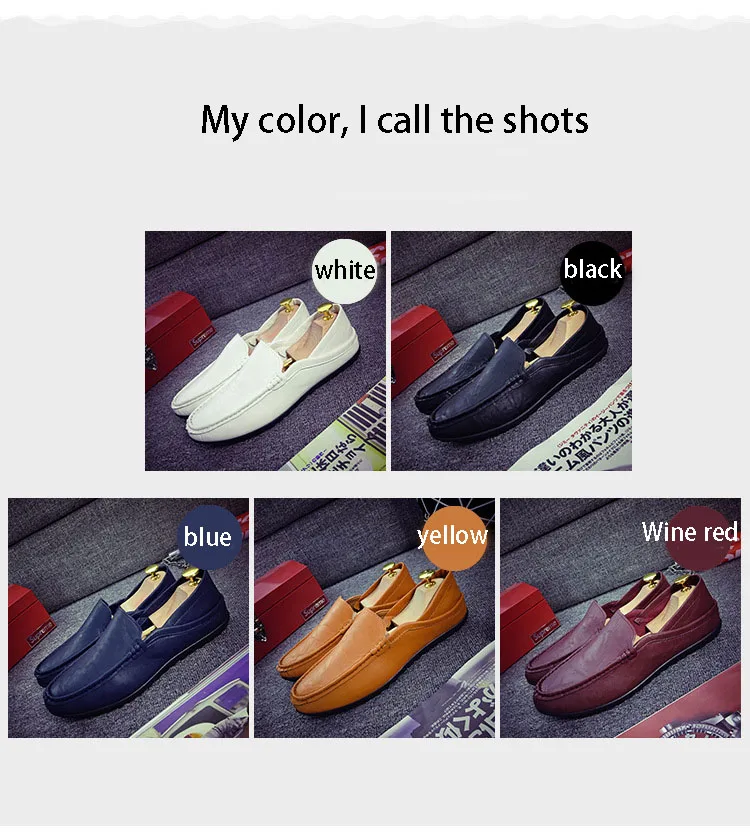 Size 36-44- Men's Shoes- Fashion Brand Men's Love Shoes- Spring Autumn- Soft Shoes Men's Leather -Walking Shoes- Leisure Driving Men's Flats (18)