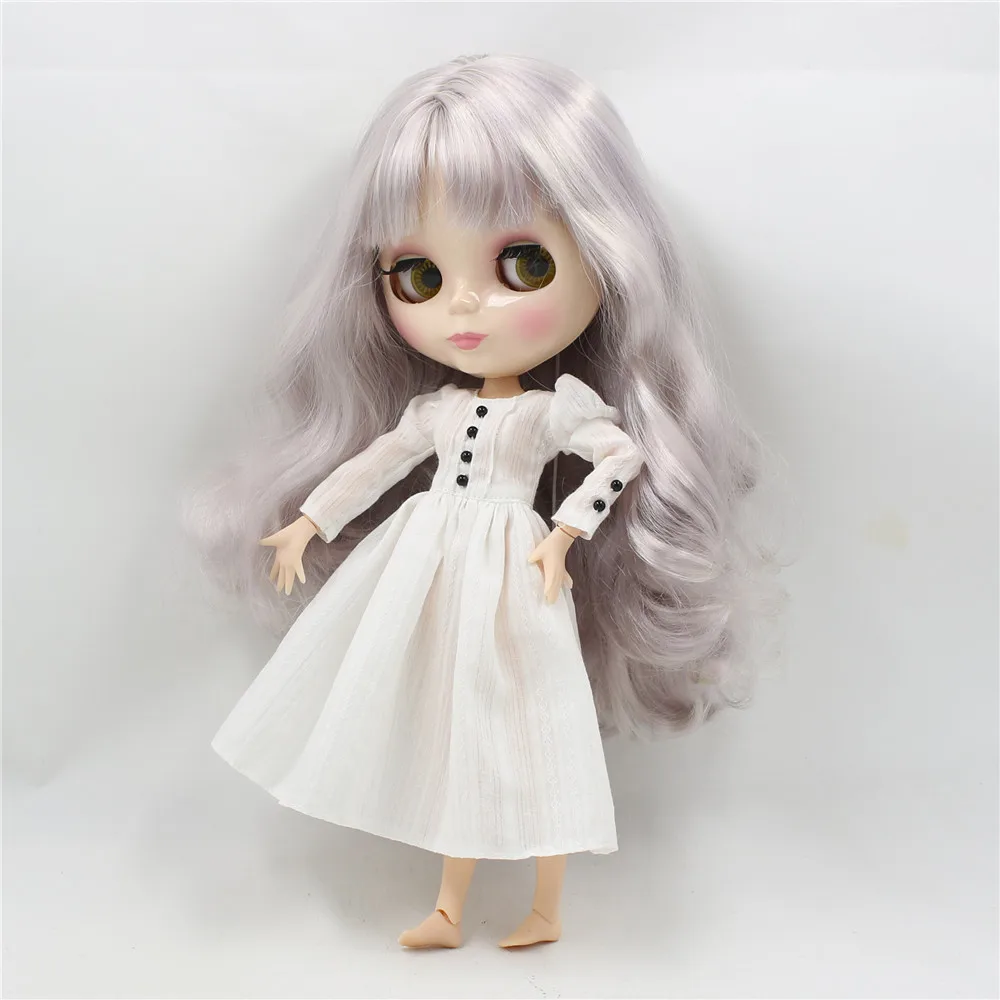 Neo Blythe Doll Elegant White Dress 3