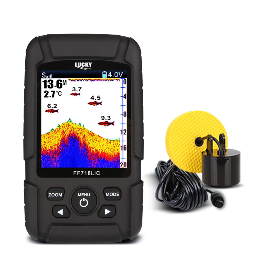 محظوظ FF718LiC-t المحمولة تحت السلكية السمك مكتشف مع شاشة lcd