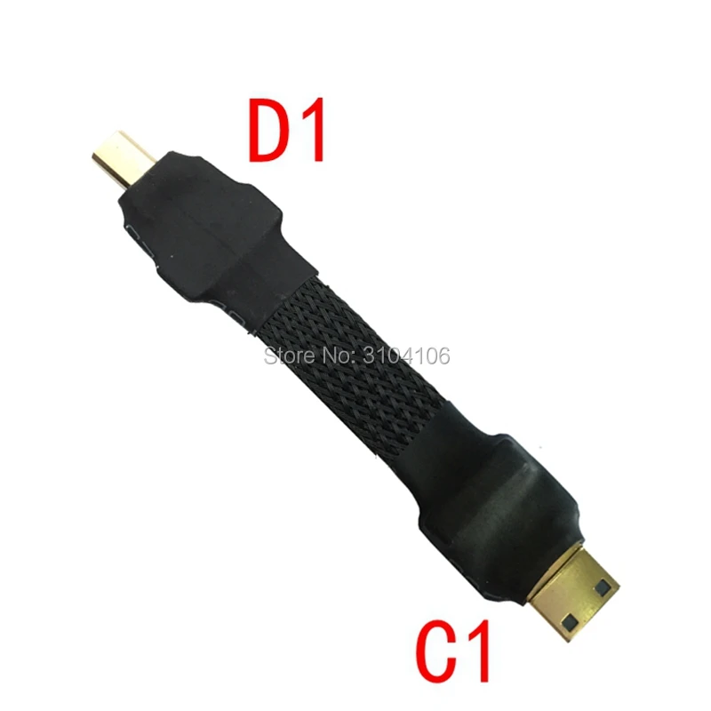 FPV Mini HDMI male to HDMI 2,0 Mini HDMI Micro HDMI экранированный FPC плоский кабель 5 см-50 см для аэрофотосъемка