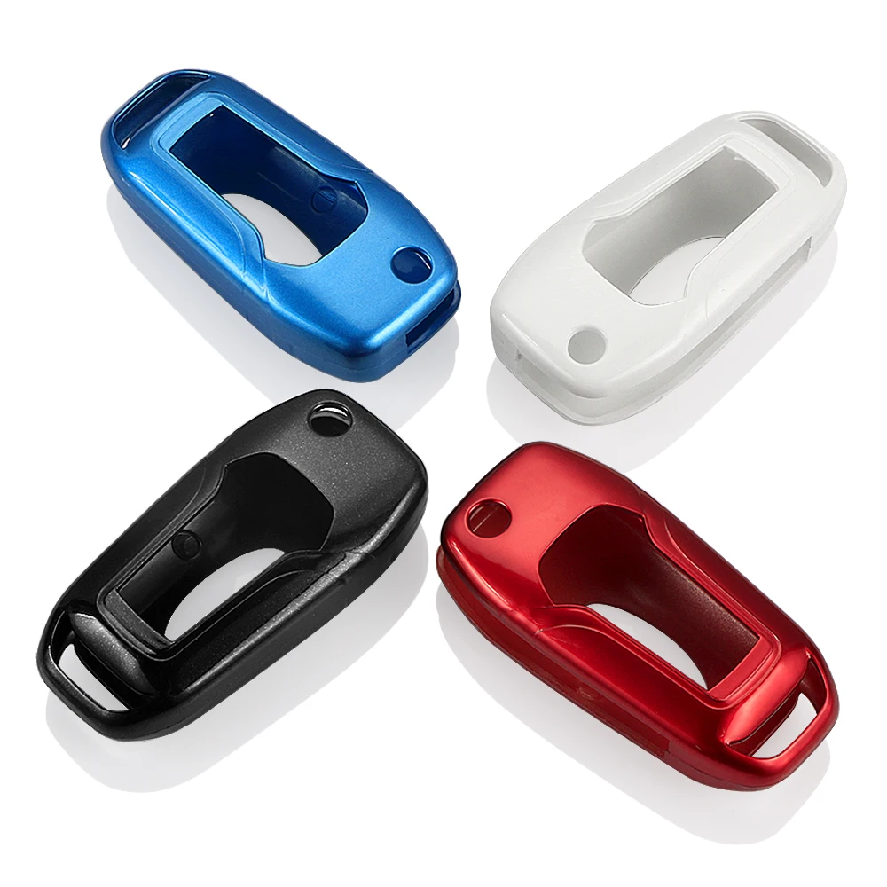 

For Ford Escort Mondeo Everest ABS Painted Car Flip Folding Protective Key Case Cover Skin Shell Fob Holder Car Accessories