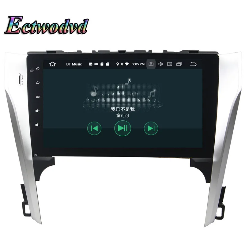 Sale Ectwodvd Octa Core 4G RAM 64G ROM Android 9.0 Car Multimedia DVD Player GPS HeadUnit for Toyota Camry 2012 2013 12