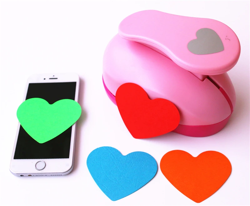 Hot Sale Paper Shaper Cutter Punch For Diy Card Making Scrapbooking Tags Craft Tool Color Random Drop Shipping Heart 7 6cm Cutter Punch Paper Shaper Cutterpunch Punch Aliexpress