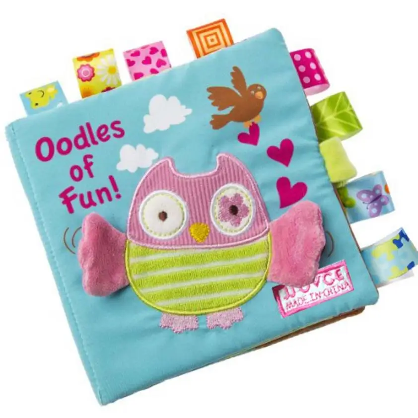 New Soft Cloth Book Intelligence Development Cloth Book Soft Rattles Unfolding Activity Books Baby Cloth book