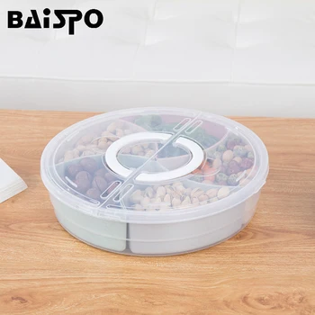 

BAISPO Creative Plastic Dry Fruit Containers Snacks Seeds Storage Box DIY Desktop Fruit Nut Candy Storage Space Saver Organizer