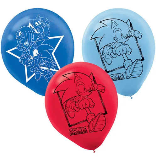 

500pcs Cartoon Characters Sonic Hedgehog 12" Party Latex Balloons Birthday Toys Decoration Party Supplies Kids Best Gift