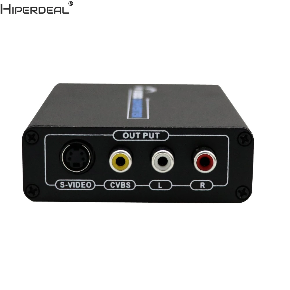 HIPERDEAL HDMI к 3RCA AV CVBS композитный и S-Video R/L аудио конвертер адаптер Upscaler Oct27