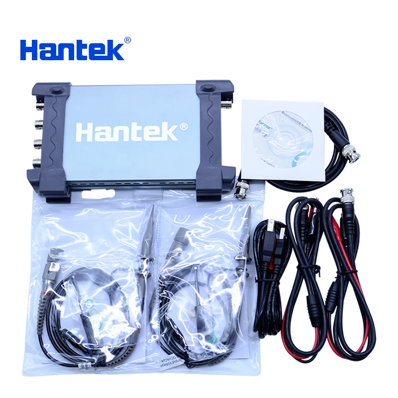 Hantek 6254BD ПК портативный осциллограф ЦИФРОВОЙ 4 КАНАЛЬНЫЙ 250 МГц USB с генератором