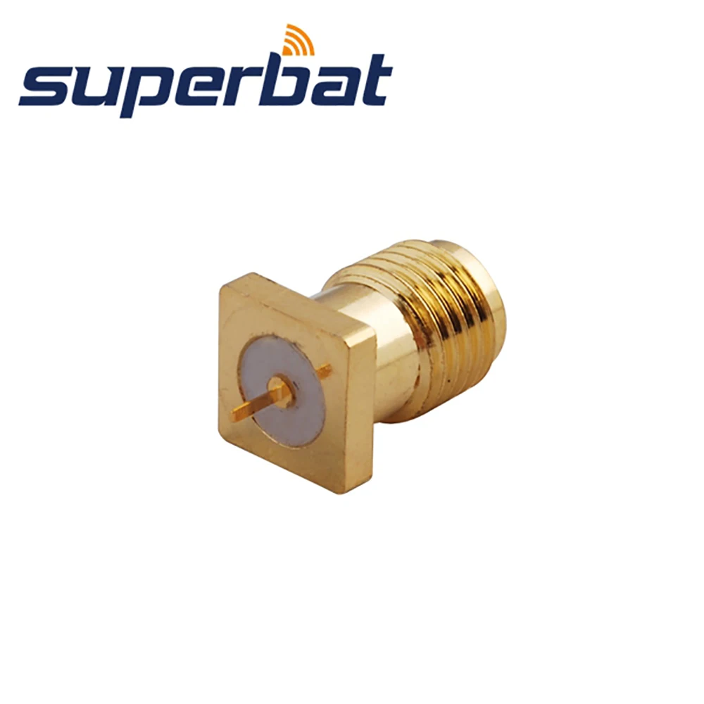 Superbat 10 шт. RF SMA разъем через отверстие Панель Крепление jack женский с tab терминал