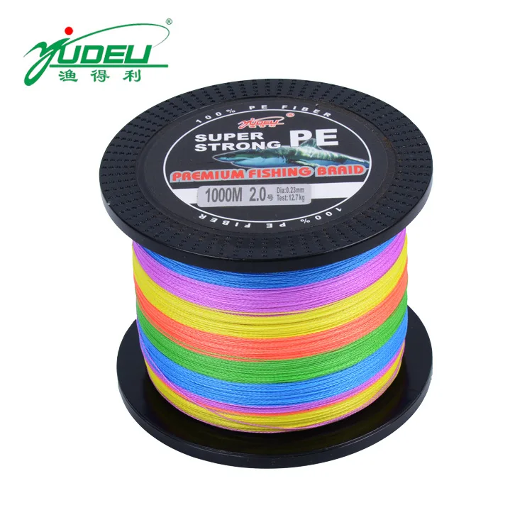 

1000m Colorful Fishing Line 4 Braided PE Wire High Strong Pull Quick Water Cut Saltwater Freshwater Multifilament Fishing Line
