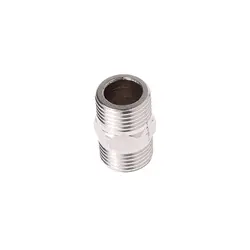 1/2 "Мужской x 1/2" Мужской шестигранный ниппель Нержавеющая сталь SS304 резьбовой трубный фитинг NPT