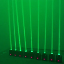 12 шт./лот, движущаяся головка светодиодный 10 Вт Луч света белый/RGBW мини омывающая точечная Gobo эффект света сценическое освещение диско