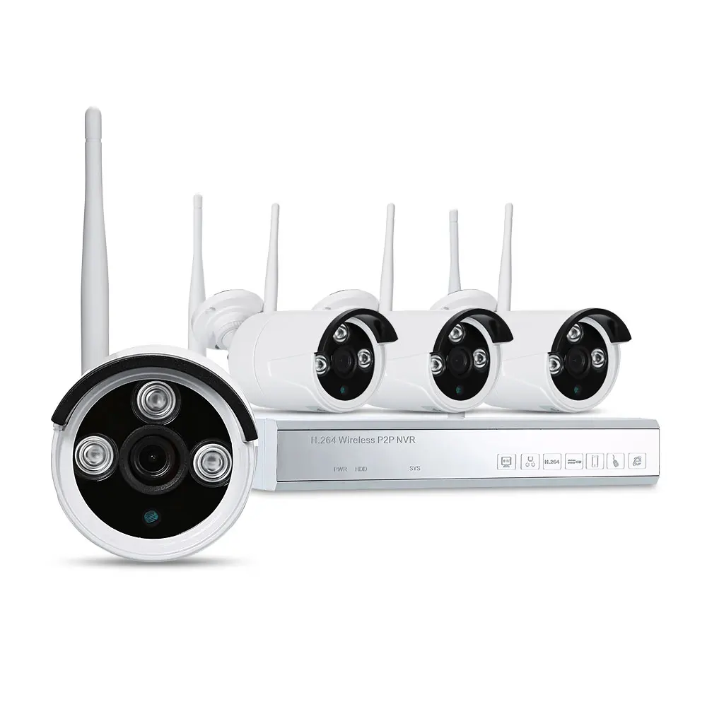HA WFA4960P XX 4CH Беспроводной CCTV 1080 P NVR комплект Открытый Wi Fi WLAN 1.3MP 960 IP Камера