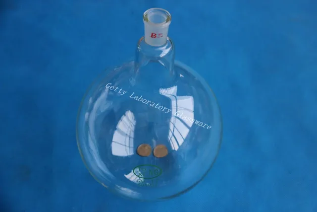 5000ml Single Neck Round Bottom Boiling Flask | 24/40 Ground Glass Joint | ASTM Standard Borosilicate 3.3 Glass