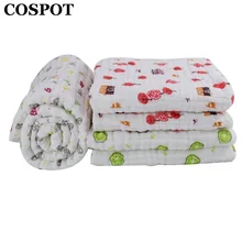 COSPOT новорожденных хлопок Одеяло младенческой 6 слоев марли Ванна Полотенца для маленьких мальчиков девочек Пеленальное Одеяло для закутывания 100 см* 100 см E22