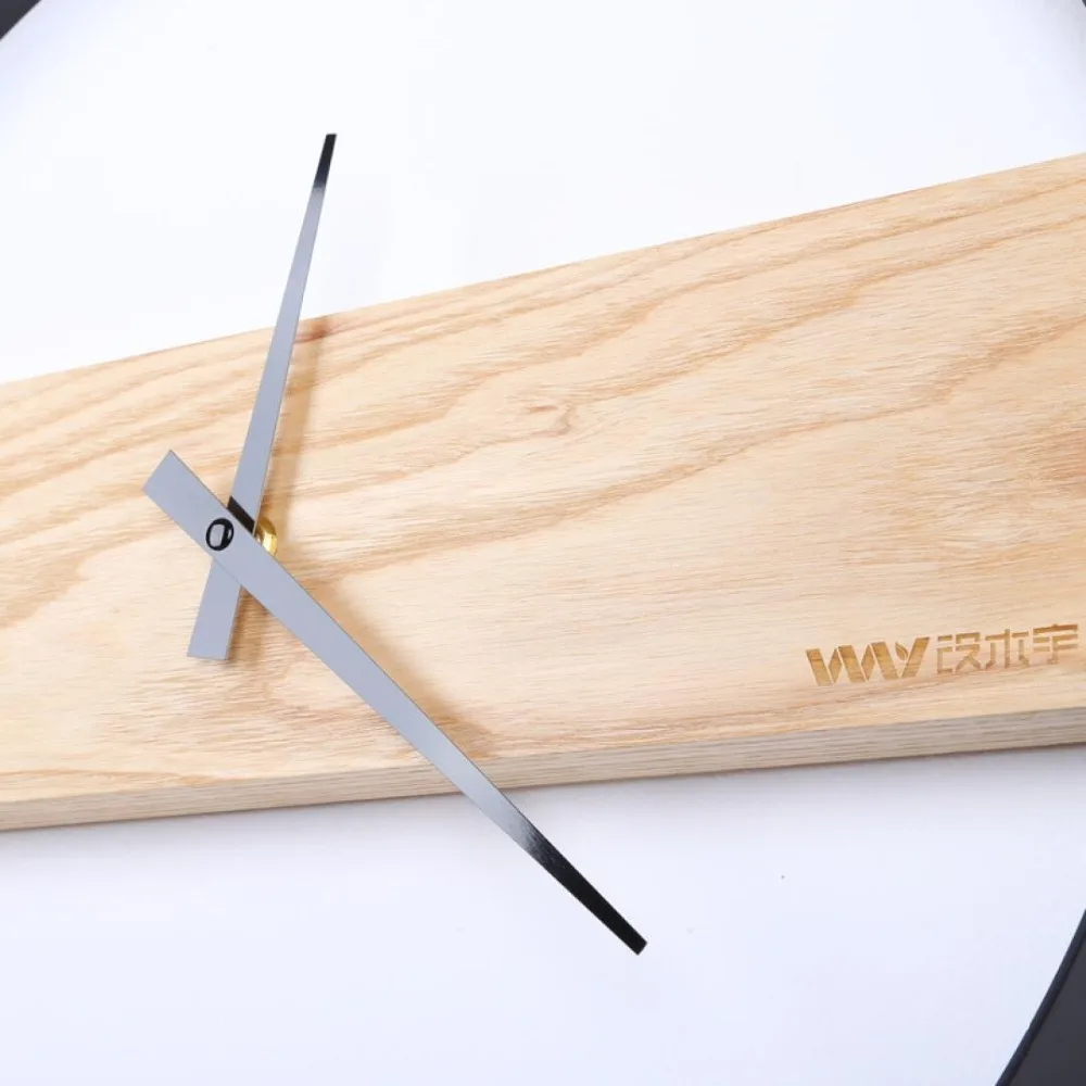 16 дюймов Nordic Творческие деревянные настенные часы Спальня гостиная ультра-тихий минималистский настенные часы для дома украшения