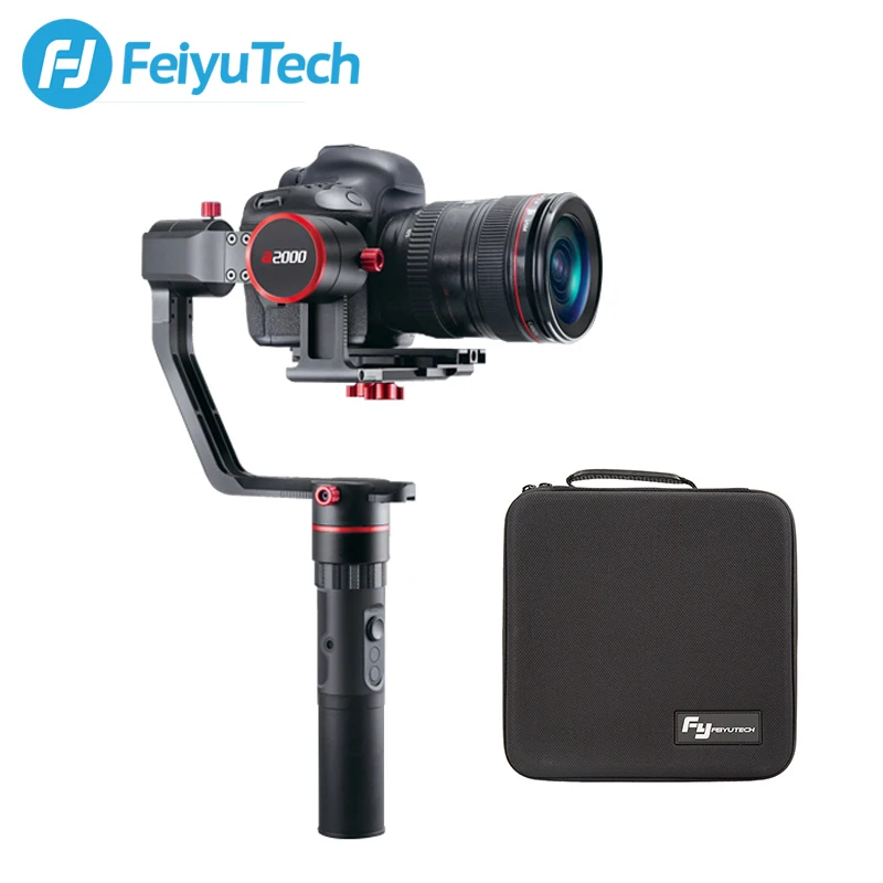 Perfect FeiyuTech a2000 3 Axis Gimbal DSLR Camera Stabilizer Handheld Grip for Canon 5D SONY Nikon 2000g Payload Bluetooth with bag 1