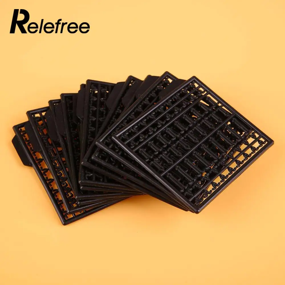 

Relefree 10Pcs Tackle Carp Fishing Hair Rig Boilie Bait Lure Stops Fish V Stopper Extender