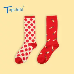 Topchild творческие иллюстрации набор носков с принтом животные люди Носок happy зима толстые теплые унисекс повседневные носки большой размеры