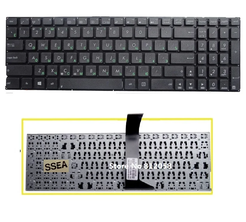 

SSEA New RU Keyboard no frame for Asus X552E Y582 D552C K550C K550D X550CC X550VC X550VX S550 X550EA X550LA Russian Keyboard