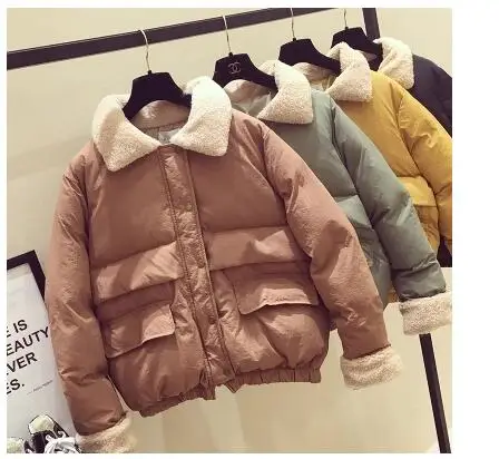 

2017 winter new coat loose padded jacket casual short paragraph bread clothes women
