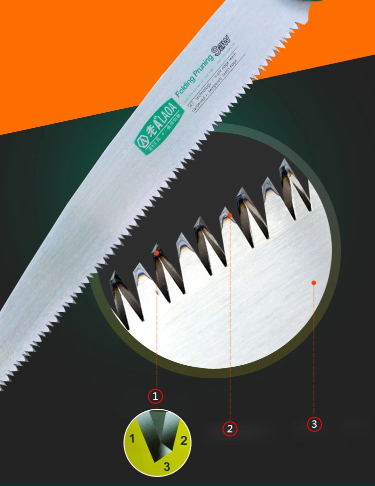 LAOA 10 inch Foldable Camping Saw Portable Secateurs Gardening Pruner Tree Trimmers 7T/9T/12T Saw Blade For Woodworking craftsman hedge trimmer