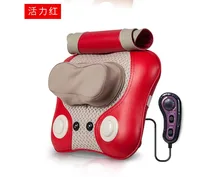 Cervical Lumbar Massage Cushion Pillow 3D Kneading Heating Electric Vibrating Massager Shiatsu Shoulder Back Massage