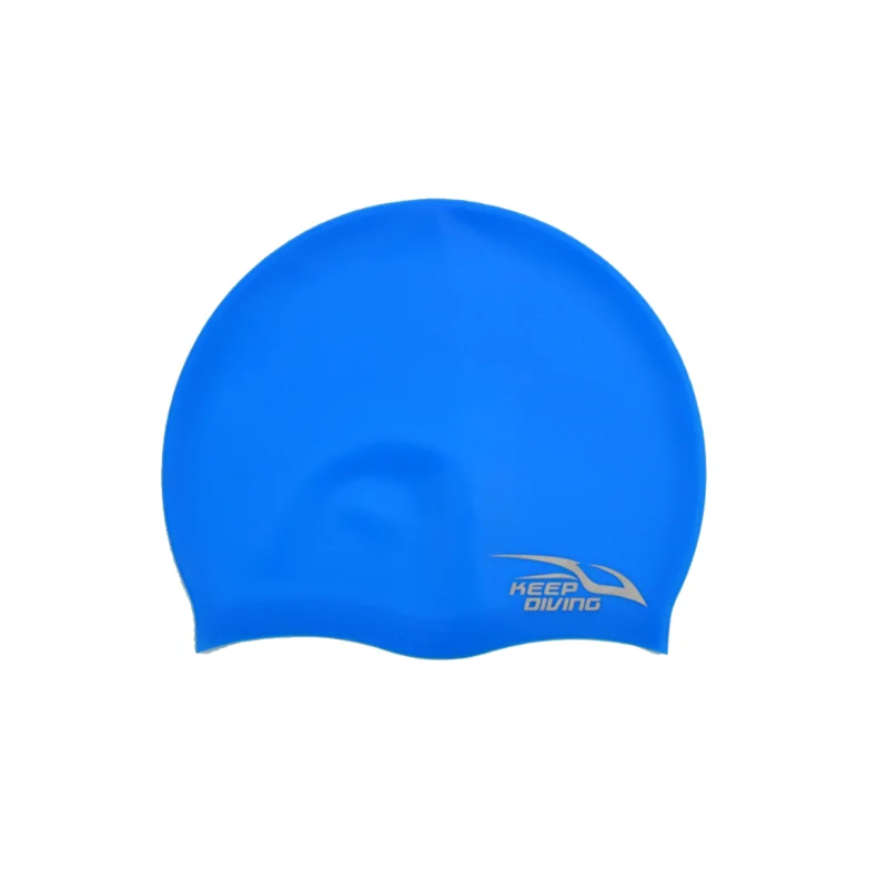 Silicone Elastic Waterproof Swimming Cap Adults Long Hair Ears Protection Scuba Diving Swimming Hat Cap Swim Pool Accessory