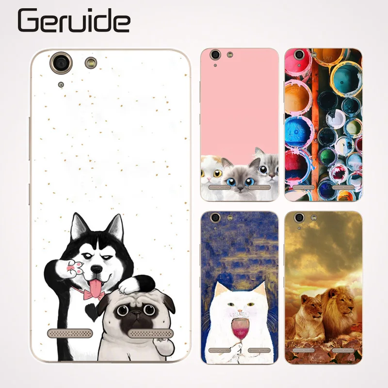 

Geruide For Lenovo Vibe K5 A6020a40 Silicone Case Cover Cartoon Rubber TPU Case For Lenovo K5 plus k5 a6020 Lemon 3 Phone Cases
