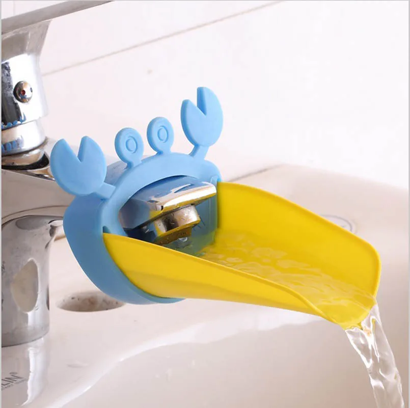 2016 Cute Bathroom Sink Faucet Chute Extender Crab Children Kids ...