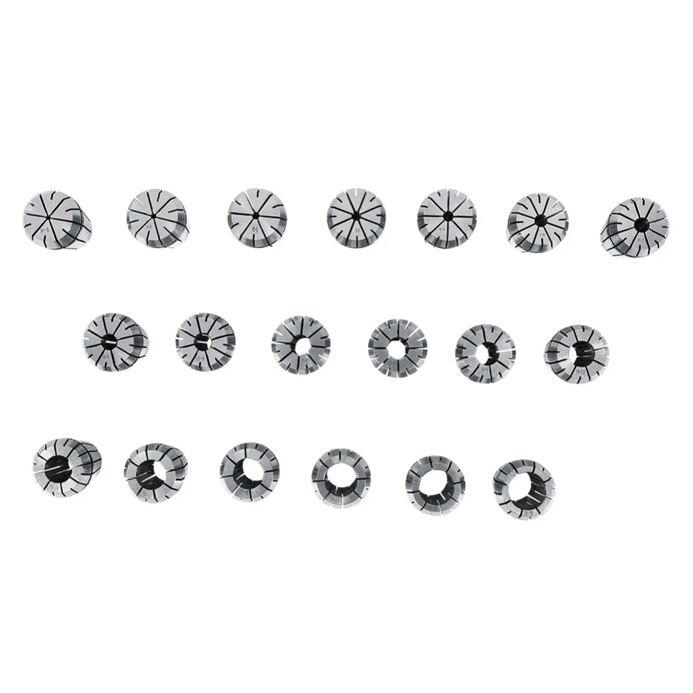 19PCS/Lot ER32 Collet Molla Clips Pinza Per CNC