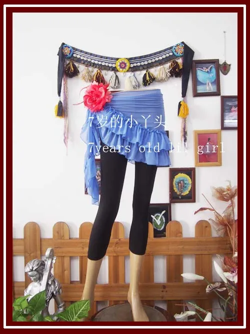 

belly dance belt hip scarf Transparent thin Gothic Tribal Belly Dance over skirt mini skirt BL126-146