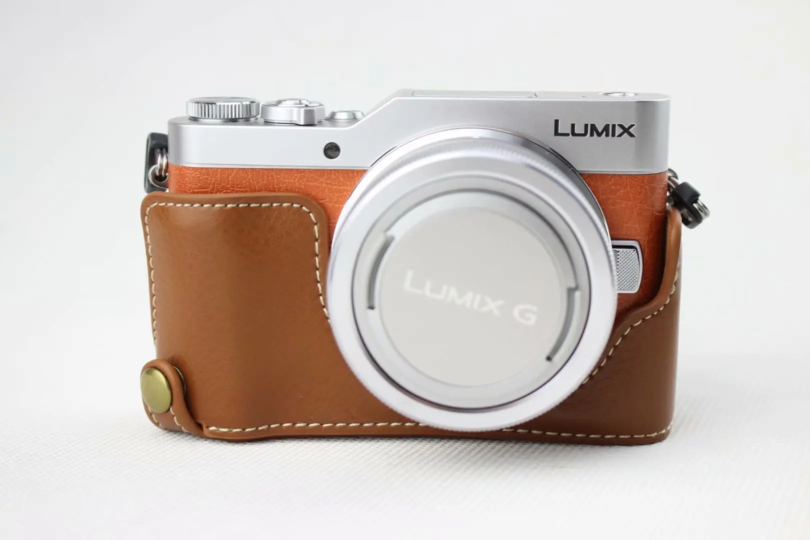Новый чехол для камеры из натуральной кожи Panasonic Lumix GF7 GF8 GF9 GF10 12 32 мм половинный