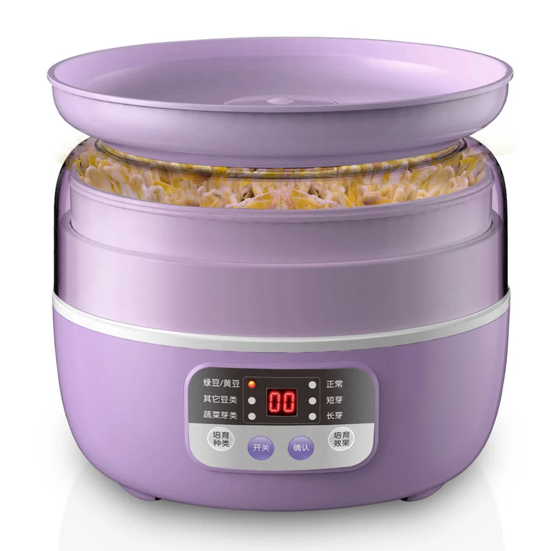

HIMOSKWA Top Quality Full Automatic Bean Sprouts Machine 220V Home Intelligent Cereal Seedling Maker Bud Growing Nursery