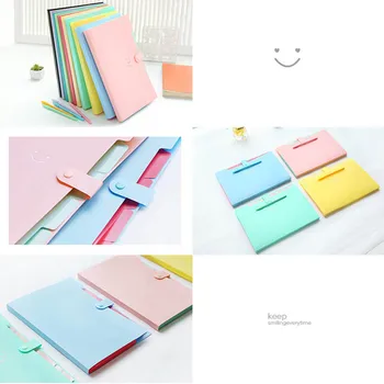 

Document Bag PVC File Folder Waterproof 5 Layers For Office School Student A4 Paper H99F