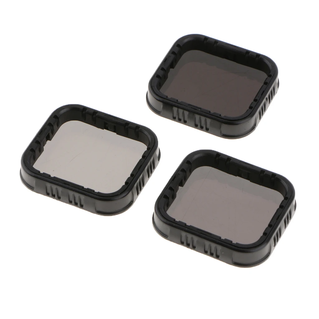 ND Filter Set for GoPro Hero 7 6 5 Camera Lens Repair Part Dustproof Protection ND4 ND8 ND16 3 In 1