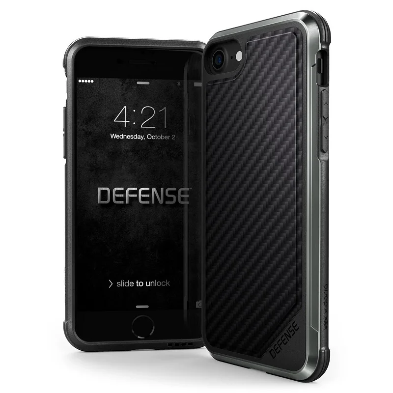 X-Doria Defense Lux чехол для телефона для iPhone 7 8 Plus, военный класс, защита от падения, алюминиевый чехол для iPhone 7 8 Plus, чехол