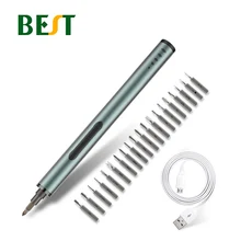 BEST Electric Screwdriver Set Portable Charging Full Aluminium Lithium Battery PrecisionElectronic Repairs Teardown Kit Tool